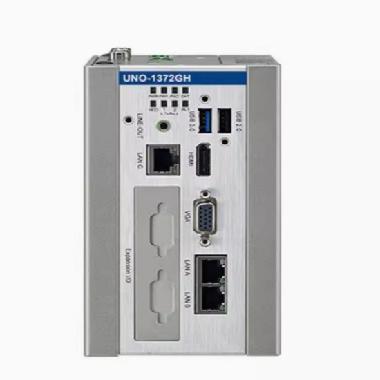 研华UNO-1372GH-E3AE导轨安装嵌入式工控机嵌入式无风扇工业电脑