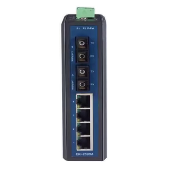 研华研华EKI-2526M 2526S 2526PI-AE光纤端口非网管工业以太网交换机